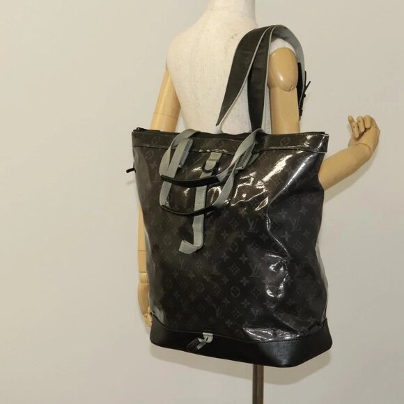 LOUIS VUITTON Monogram Eclipse Glaze Zipped Tote Backpack LV Auth